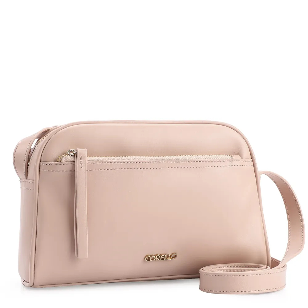 Bolsa Transversal Couro Rosa - imagem 2