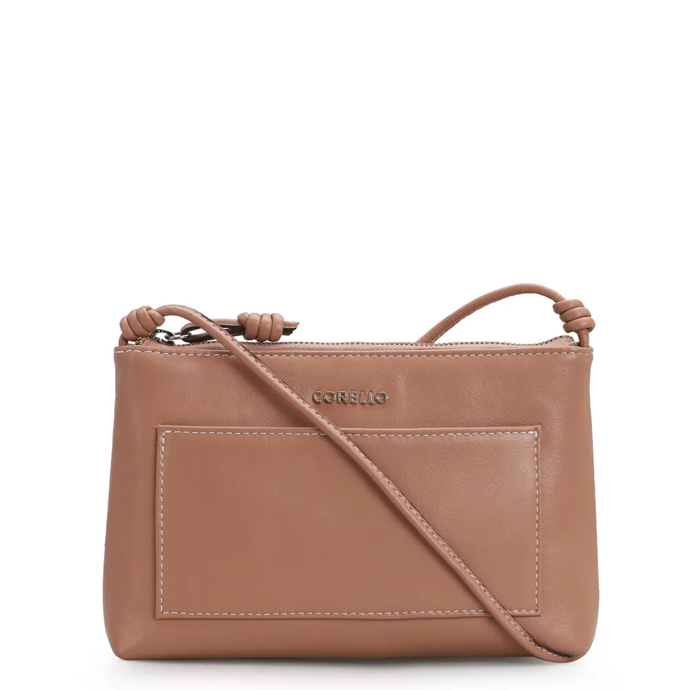 Bolsa Transversal Couro Rose