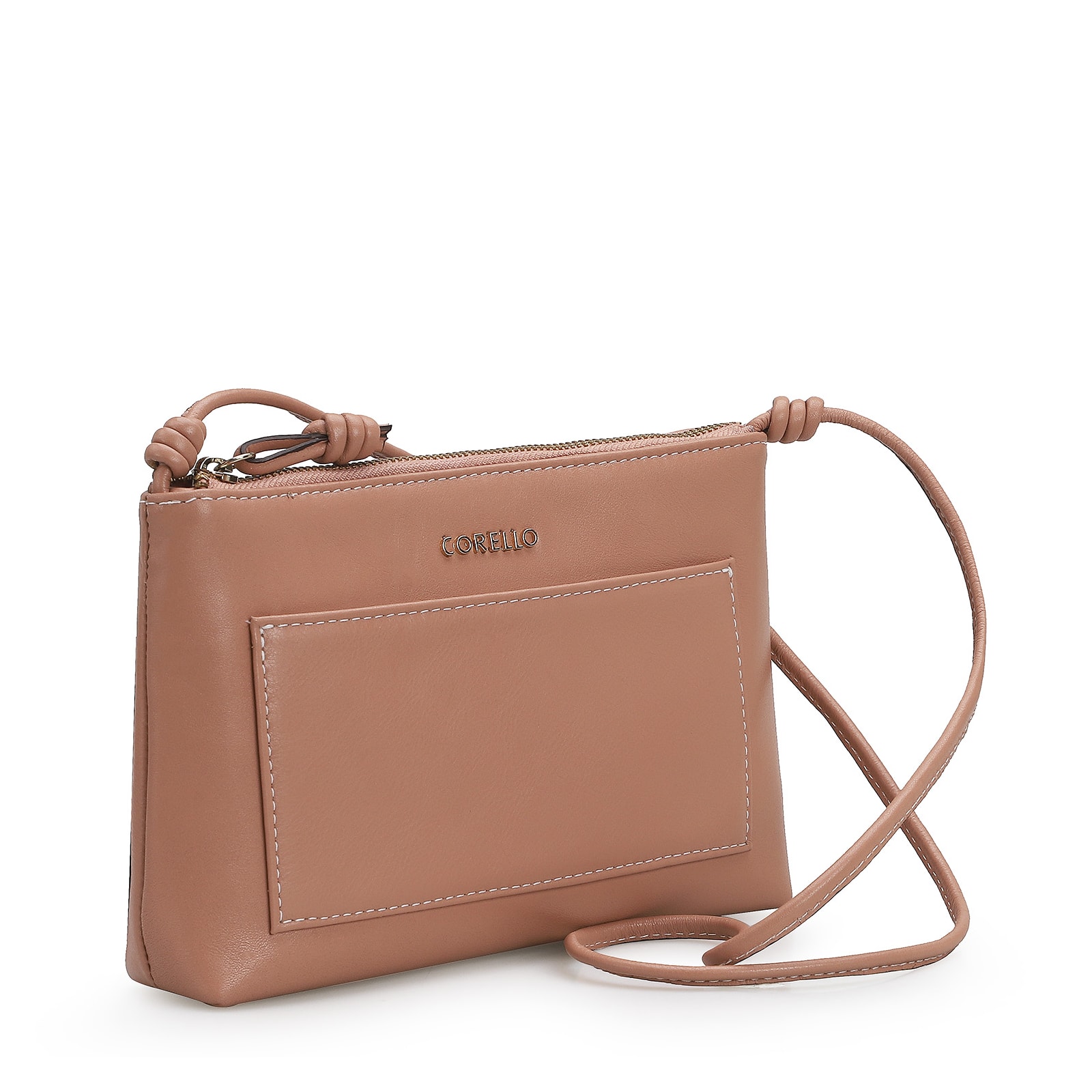 Bolsa Transversal Couro Rose