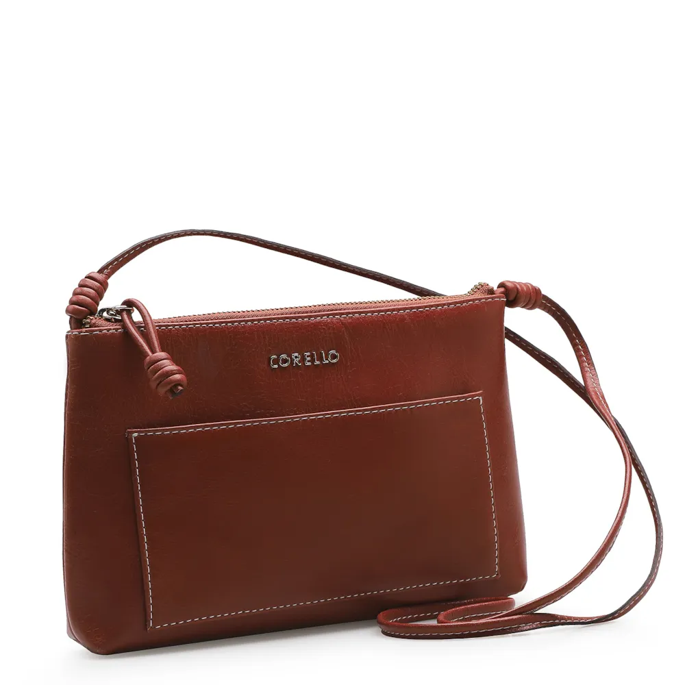 Bolsa Transversal Couro Terracota - imagem 2