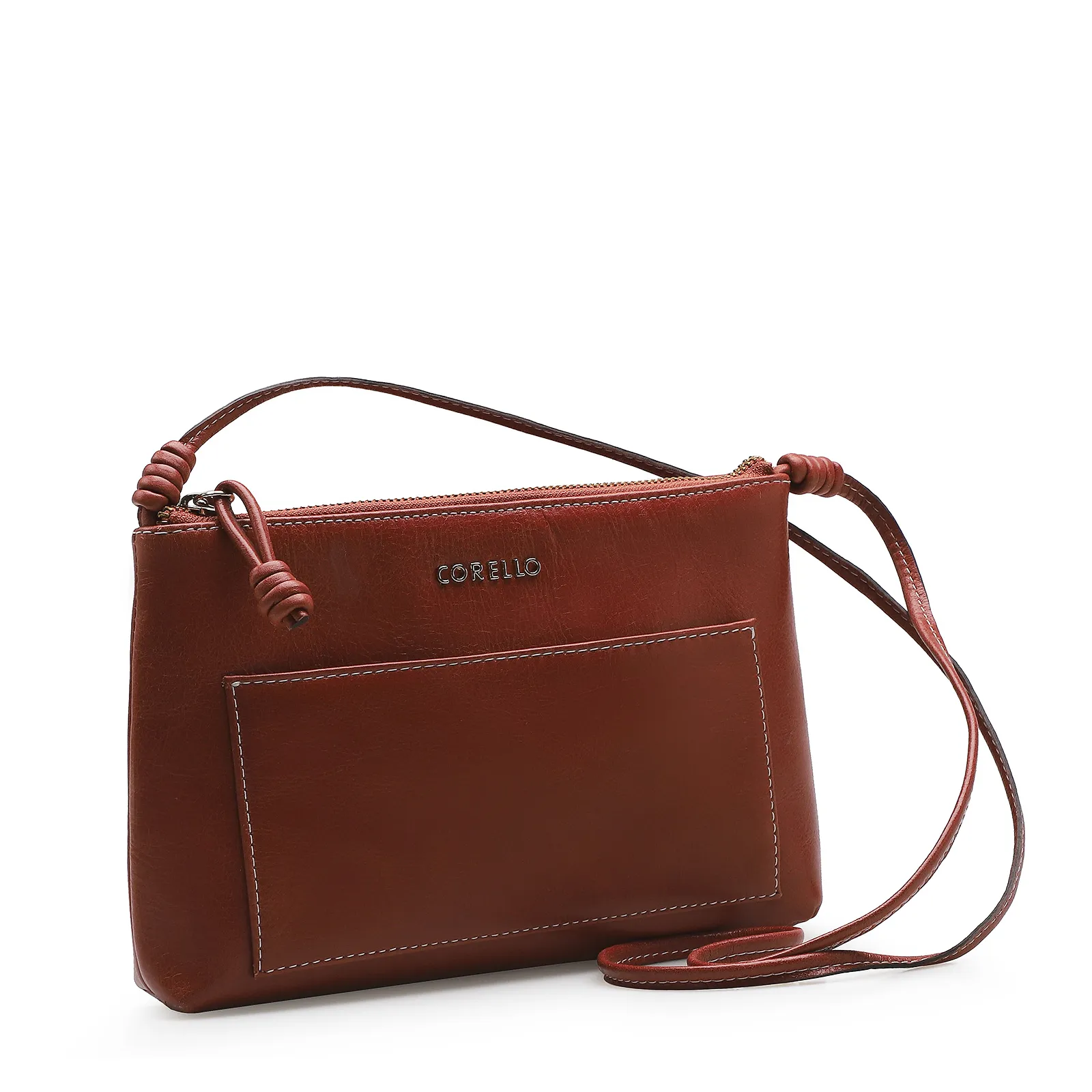 Bolsa Transversal Couro Terracota