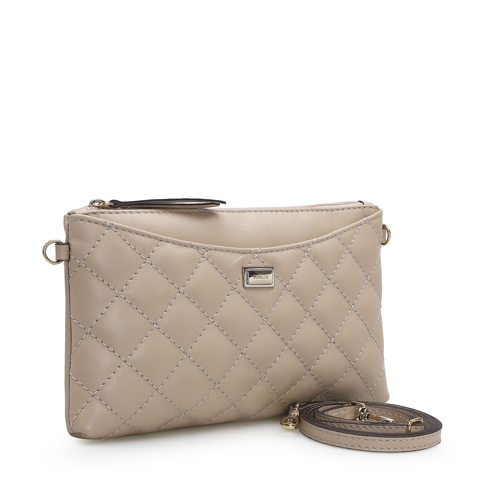 Bolsa Transversal Couro Vanilla