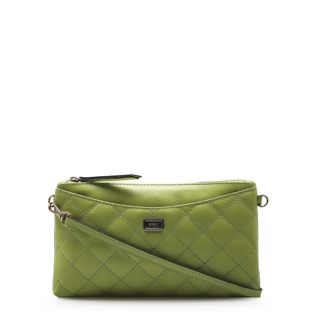Bolsa Transversal Couro Verde