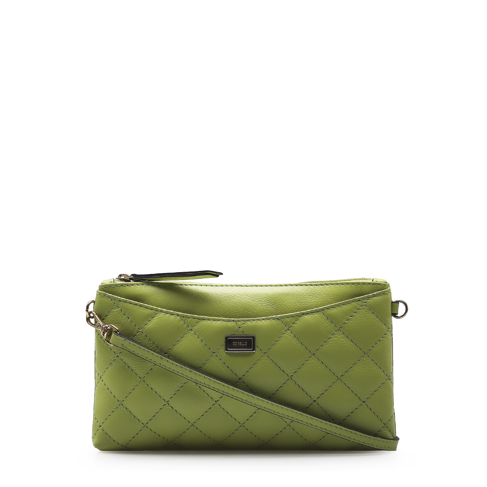 Bolsa Transversal Couro Verde
