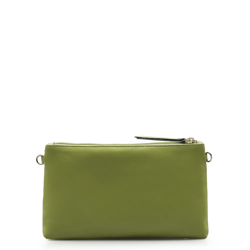 Bolsa Transversal Couro Verde - imagem 3