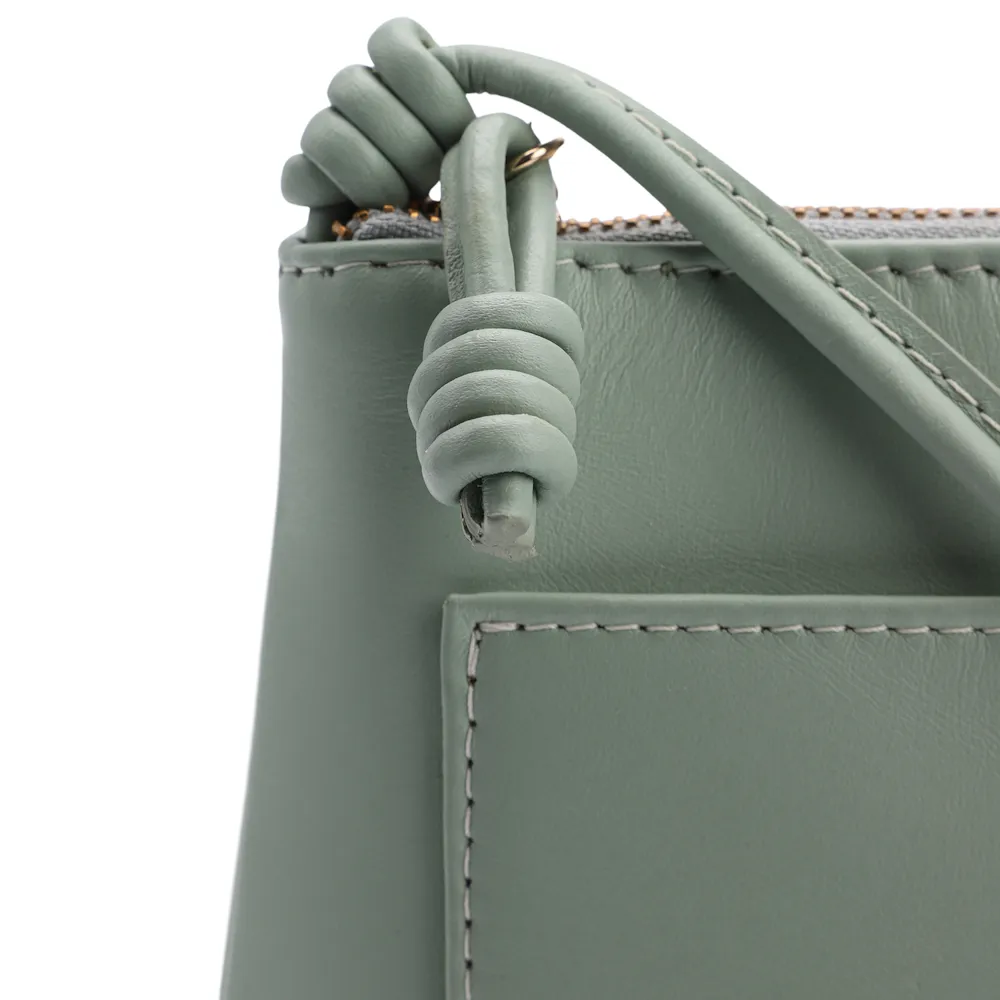 Bolsa Transversal Couro Verde - imagem 5