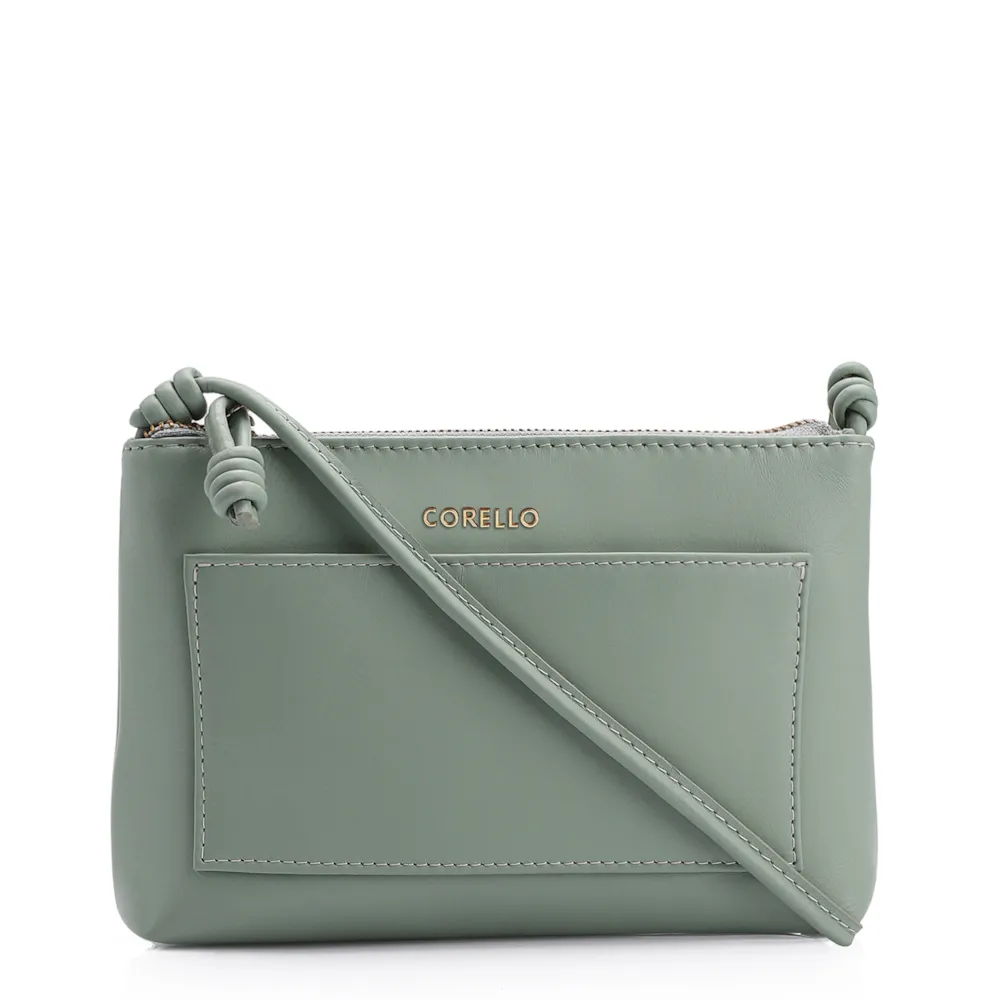 Bolsa Transversal Couro Verde