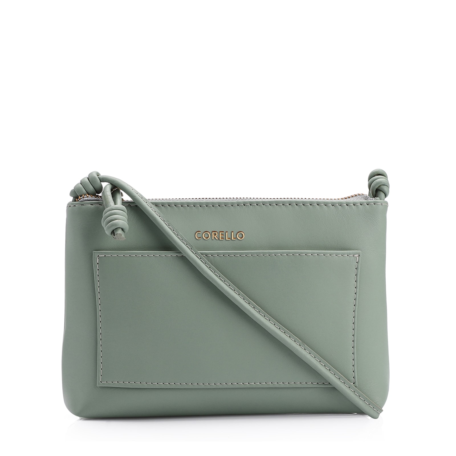 Bolsa Transversal Couro Verde