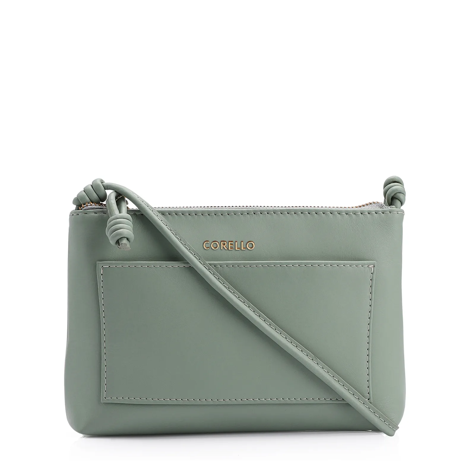 Bolsa Transversal Couro Verde