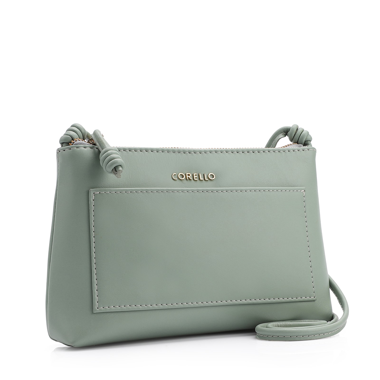 Bolsa Transversal Couro Verde