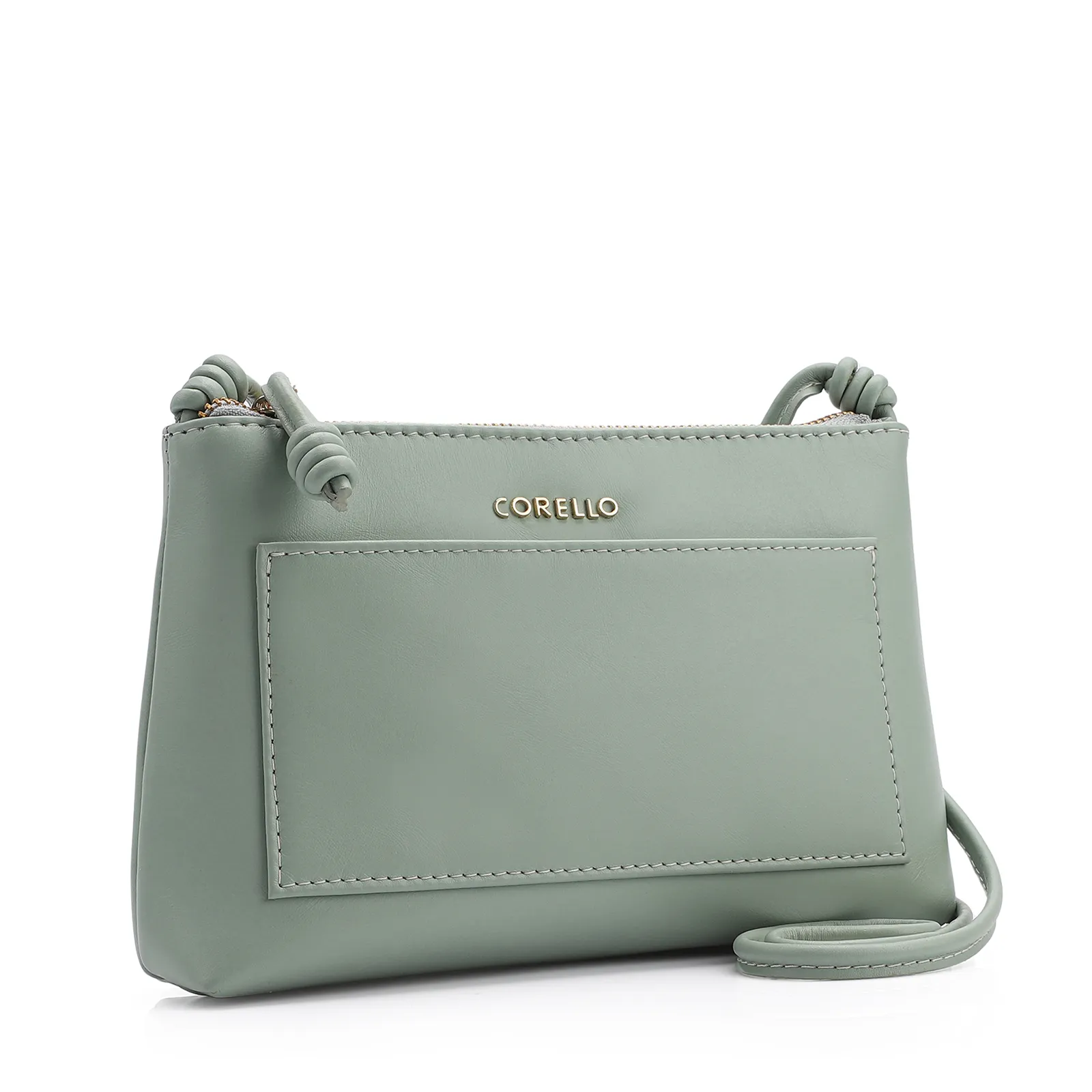 Bolsa Transversal Couro Verde
