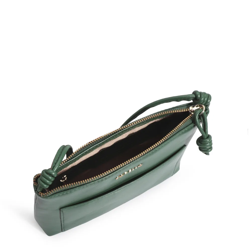 Bolsa Transversal Couro Verde - imagem 4