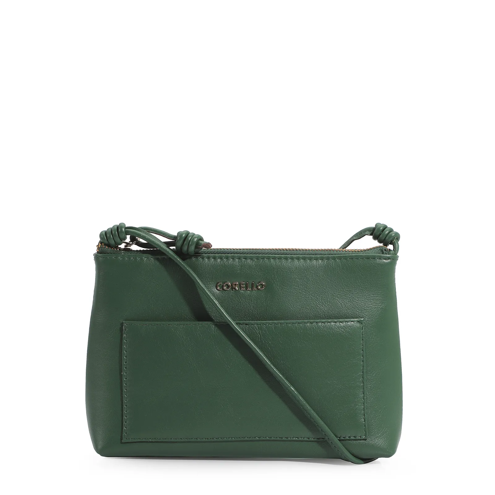 Bolsa Transversal Couro Verde