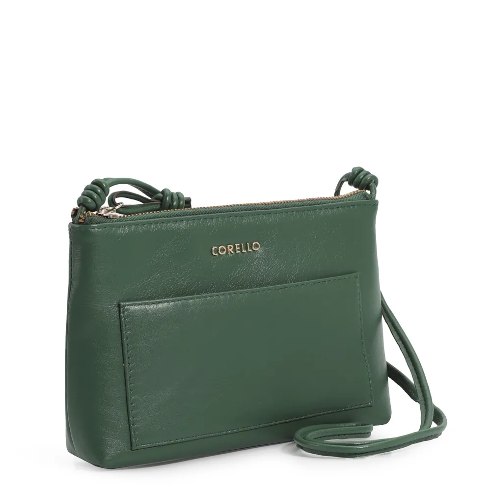 Bolsa Transversal Couro Verde - imagem 2