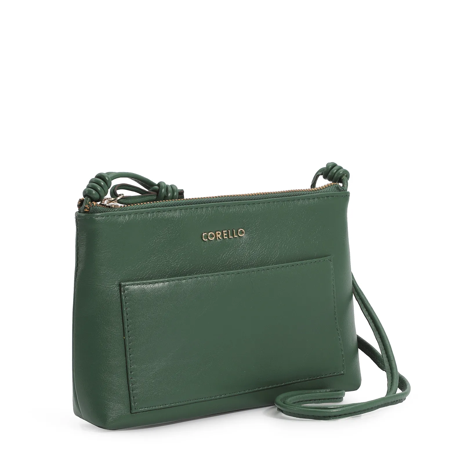 Bolsa Transversal Couro Verde