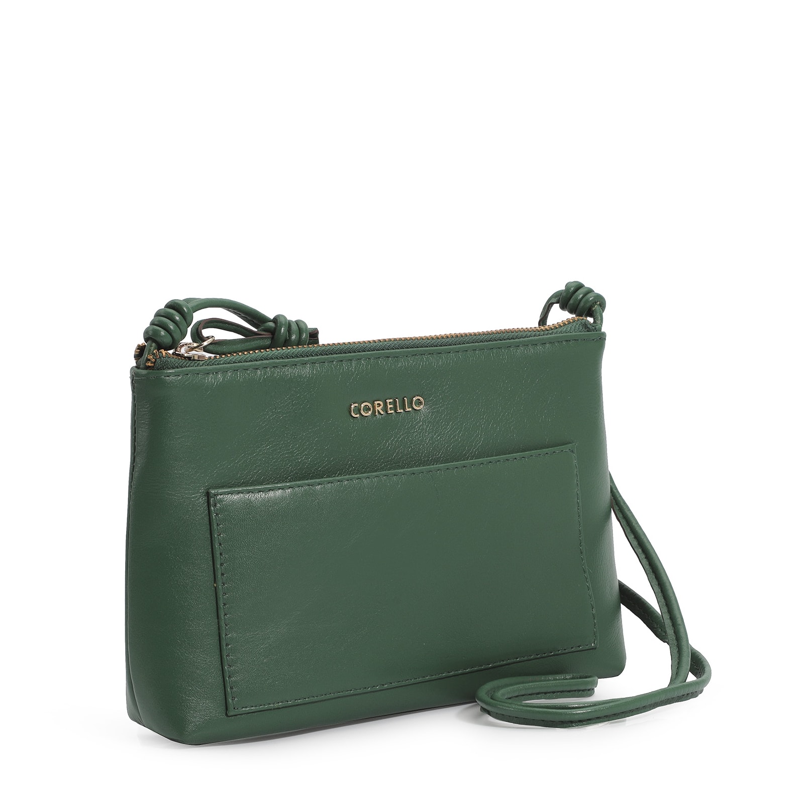 Bolsa Transversal Couro Verde