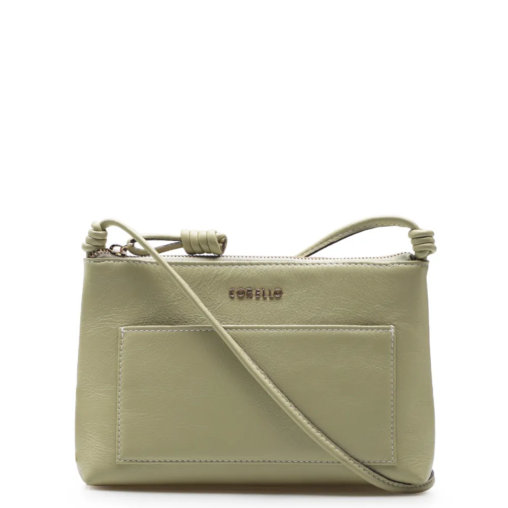 Bolsa Transversal Couro Verde