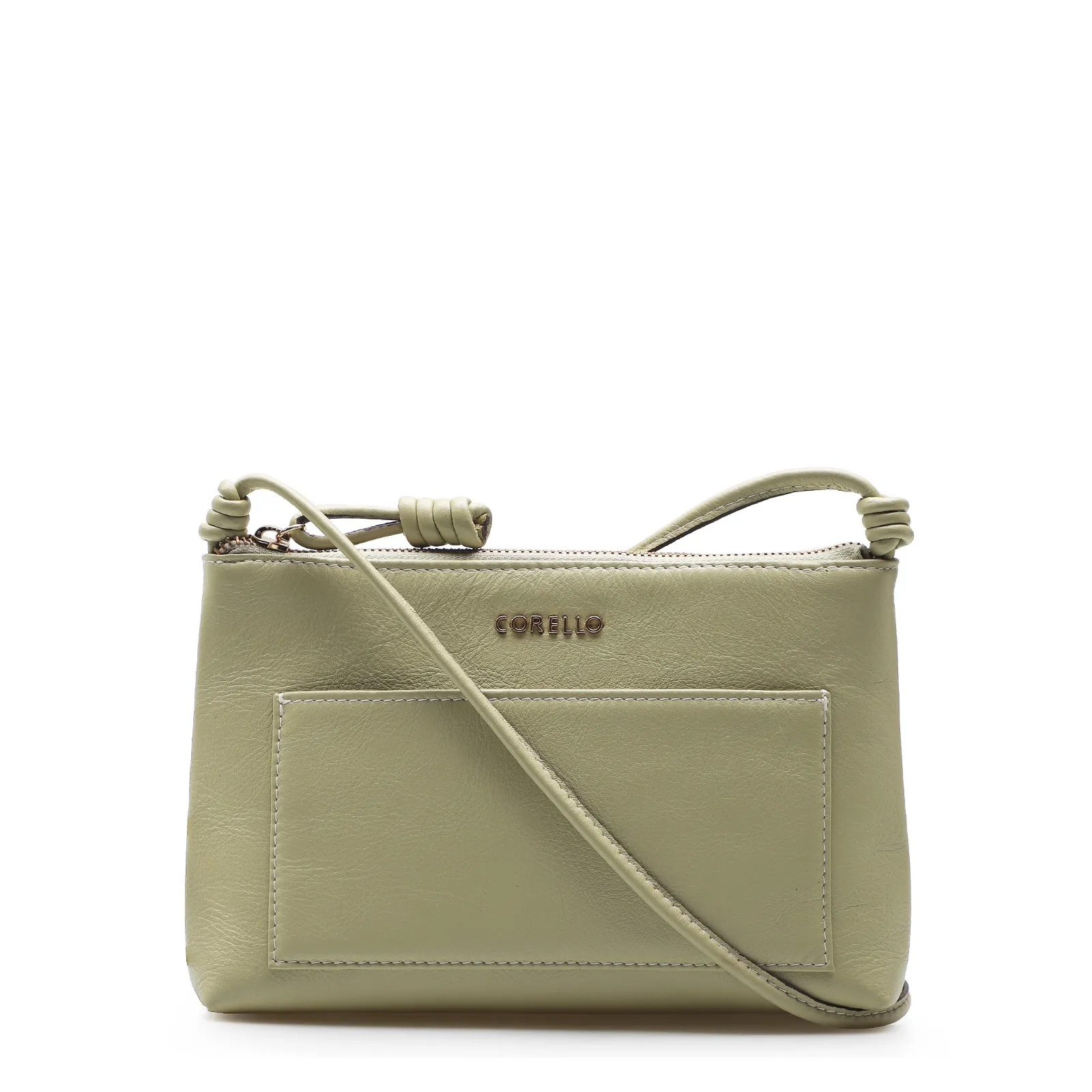 Bolsa Transversal Couro Verde