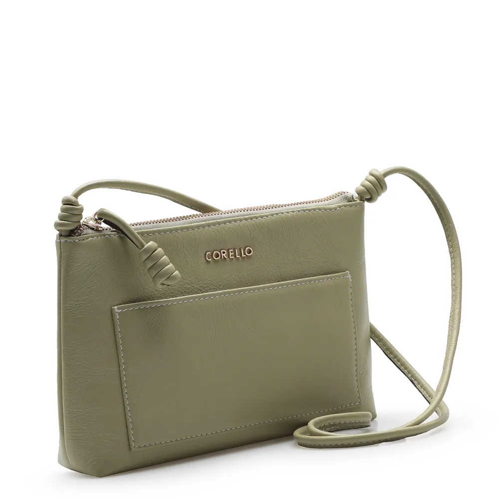 Bolsa Transversal Couro Verde - imagem 3