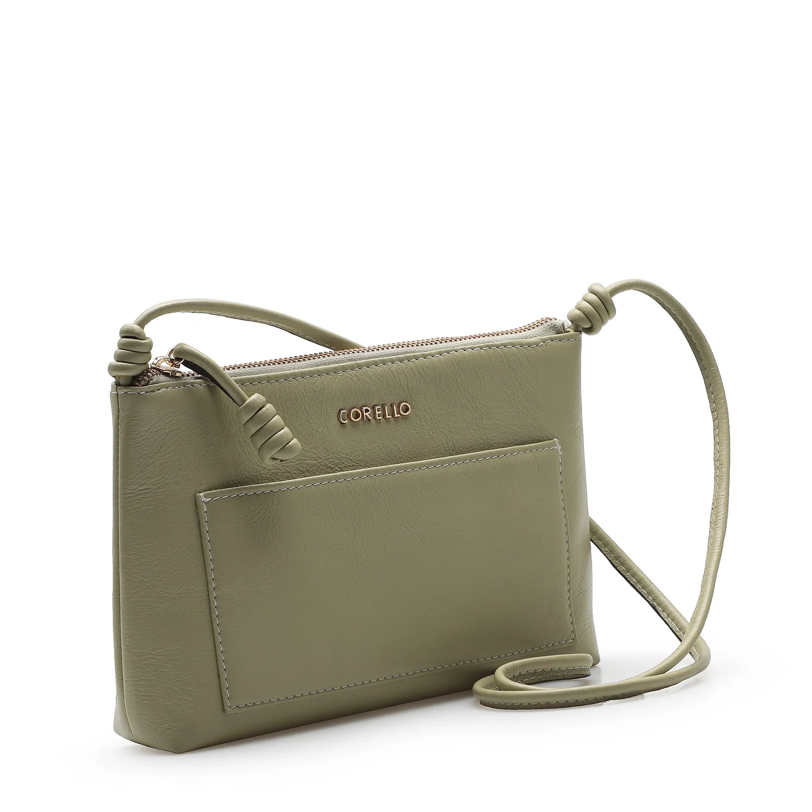 Bolsa Transversal Couro Verde