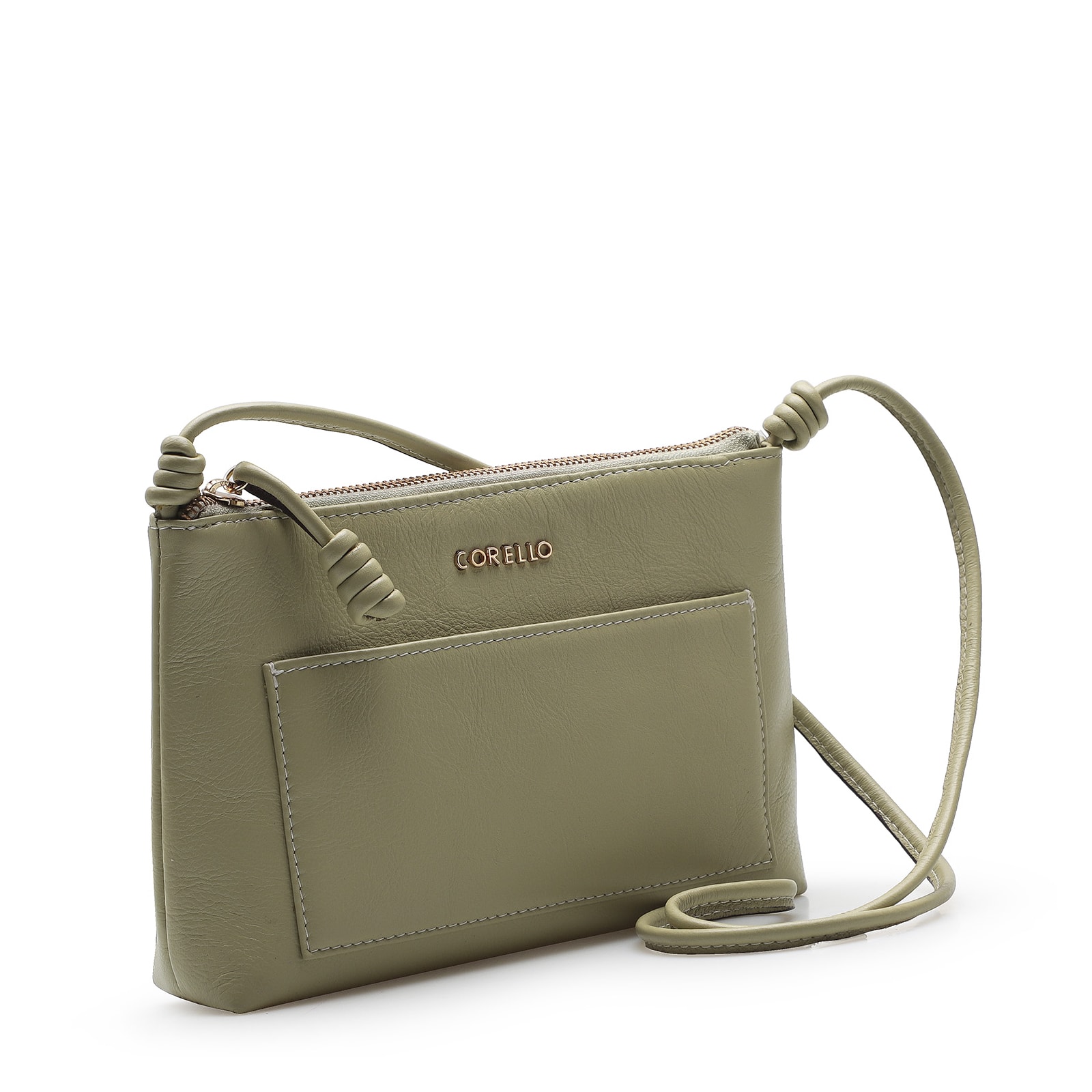 Bolsa Transversal Couro Verde
