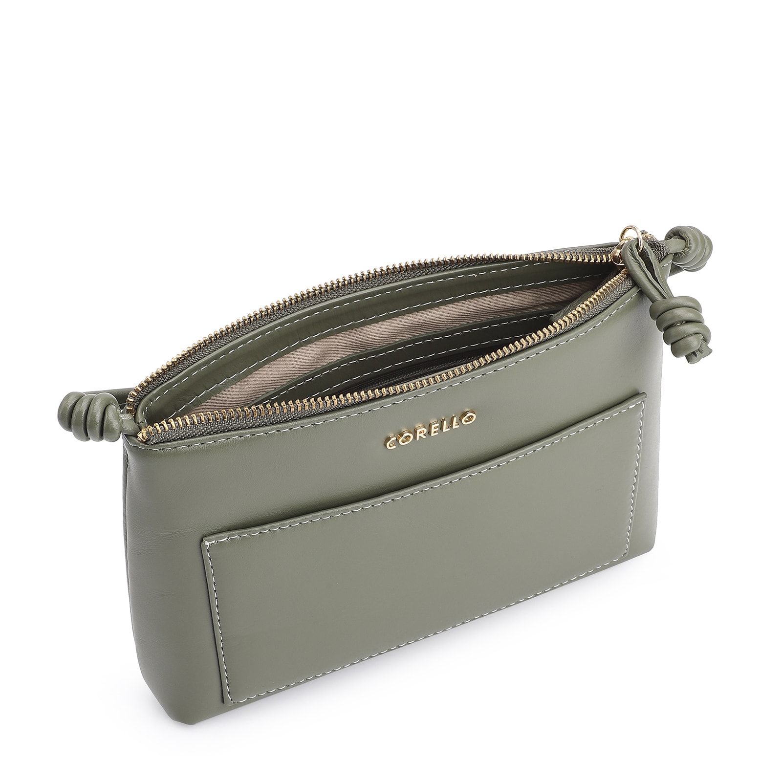 Bolsa Transversal Couro Verde