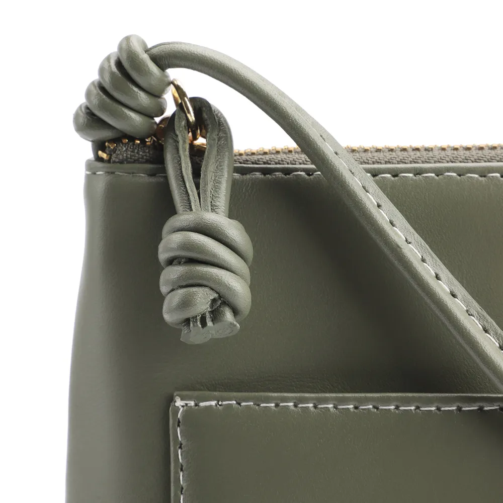 Bolsa Transversal Couro Verde - imagem 5