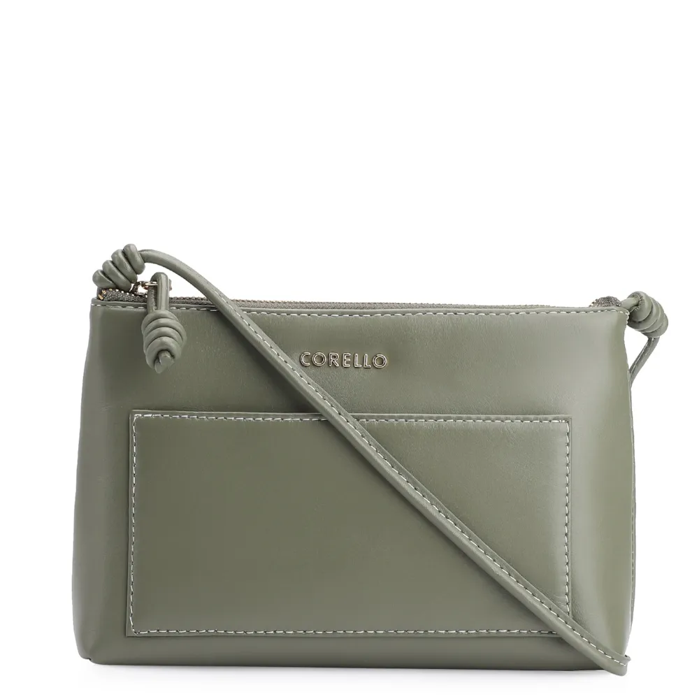 Bolsa Transversal Couro Verde