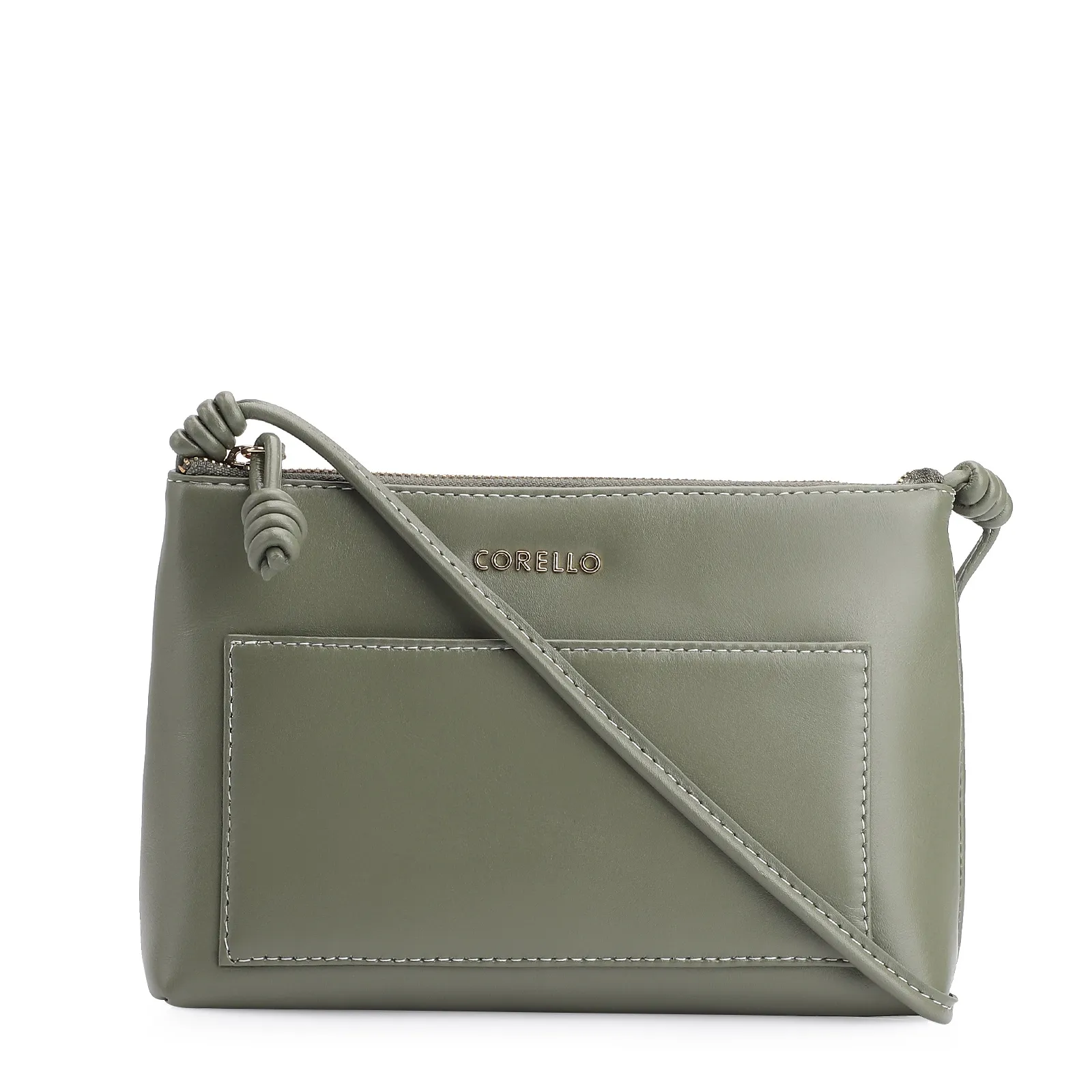 Bolsa Transversal Couro Verde