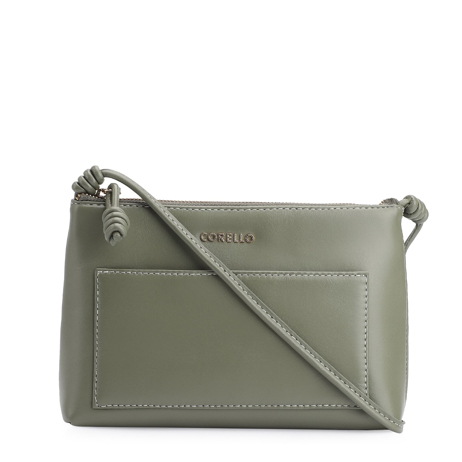 Bolsa Transversal Couro Verde