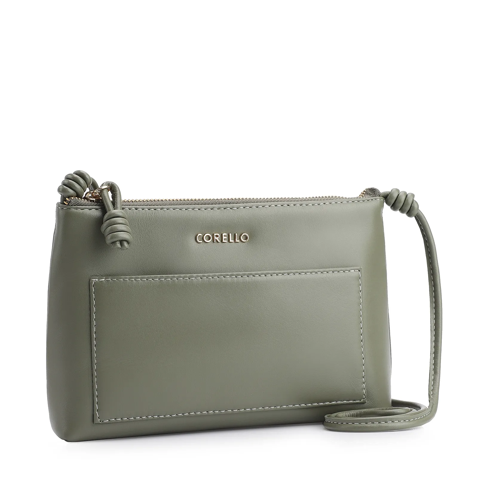 Bolsa Transversal Couro Verde