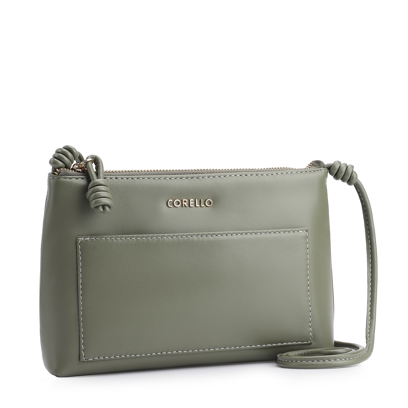 Bolsa Transversal Couro Verde