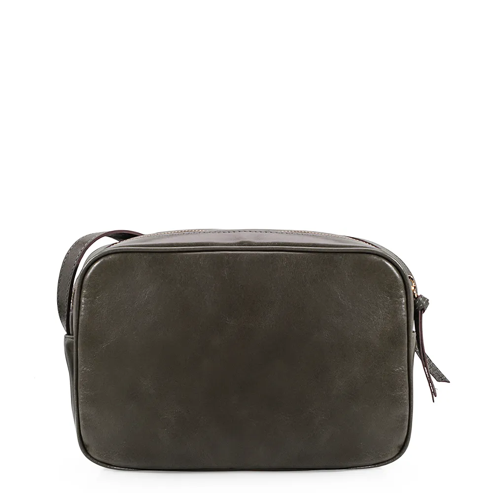 Bolsa Transversal Couro Verde - imagem 3