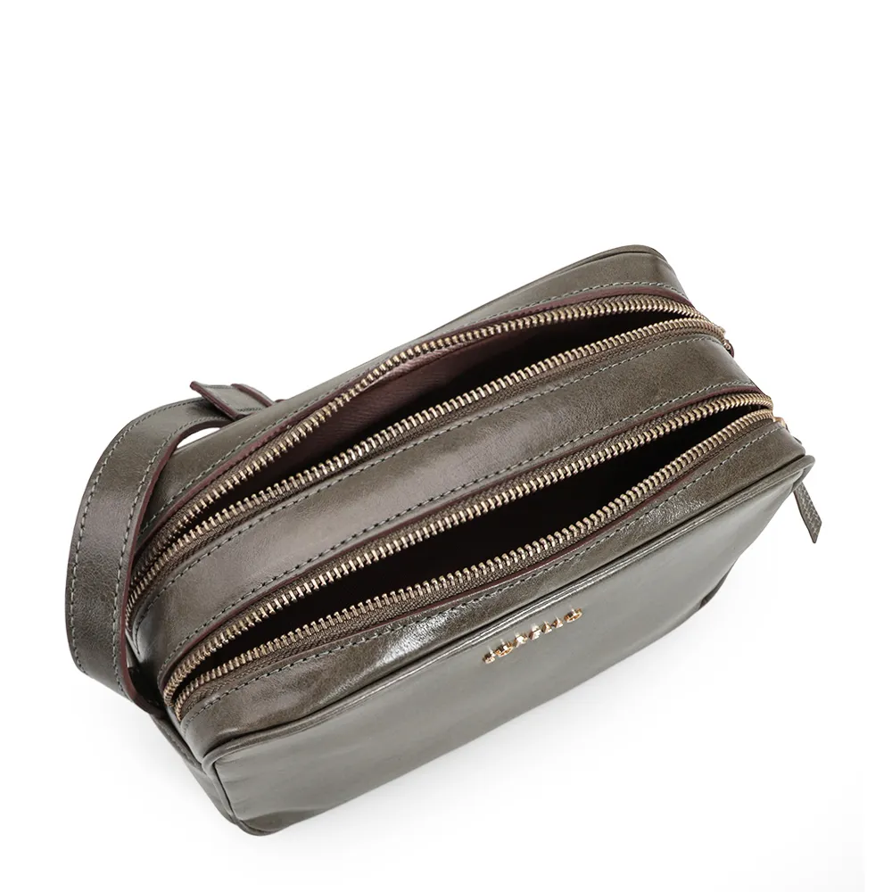 Bolsa Transversal Couro Verde - imagem 4