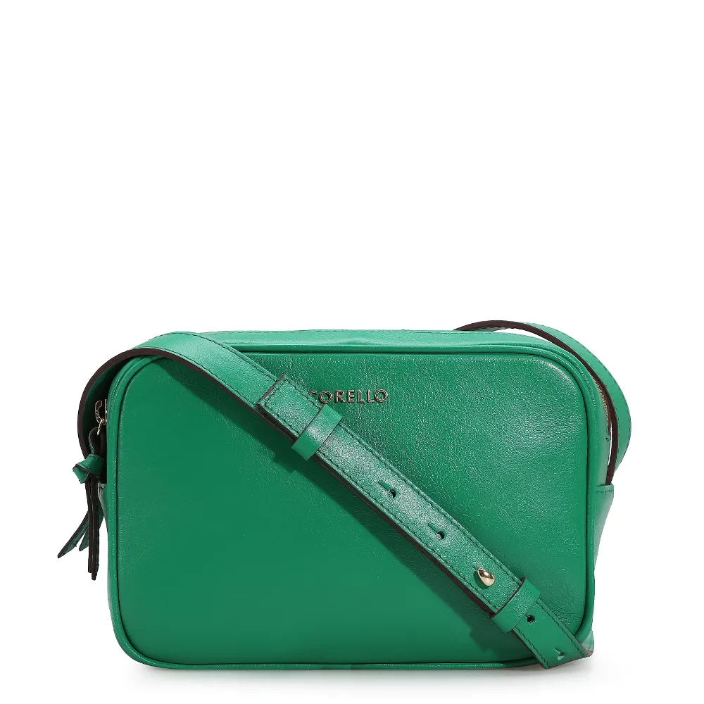 Bolsa Transversal Couro Verde