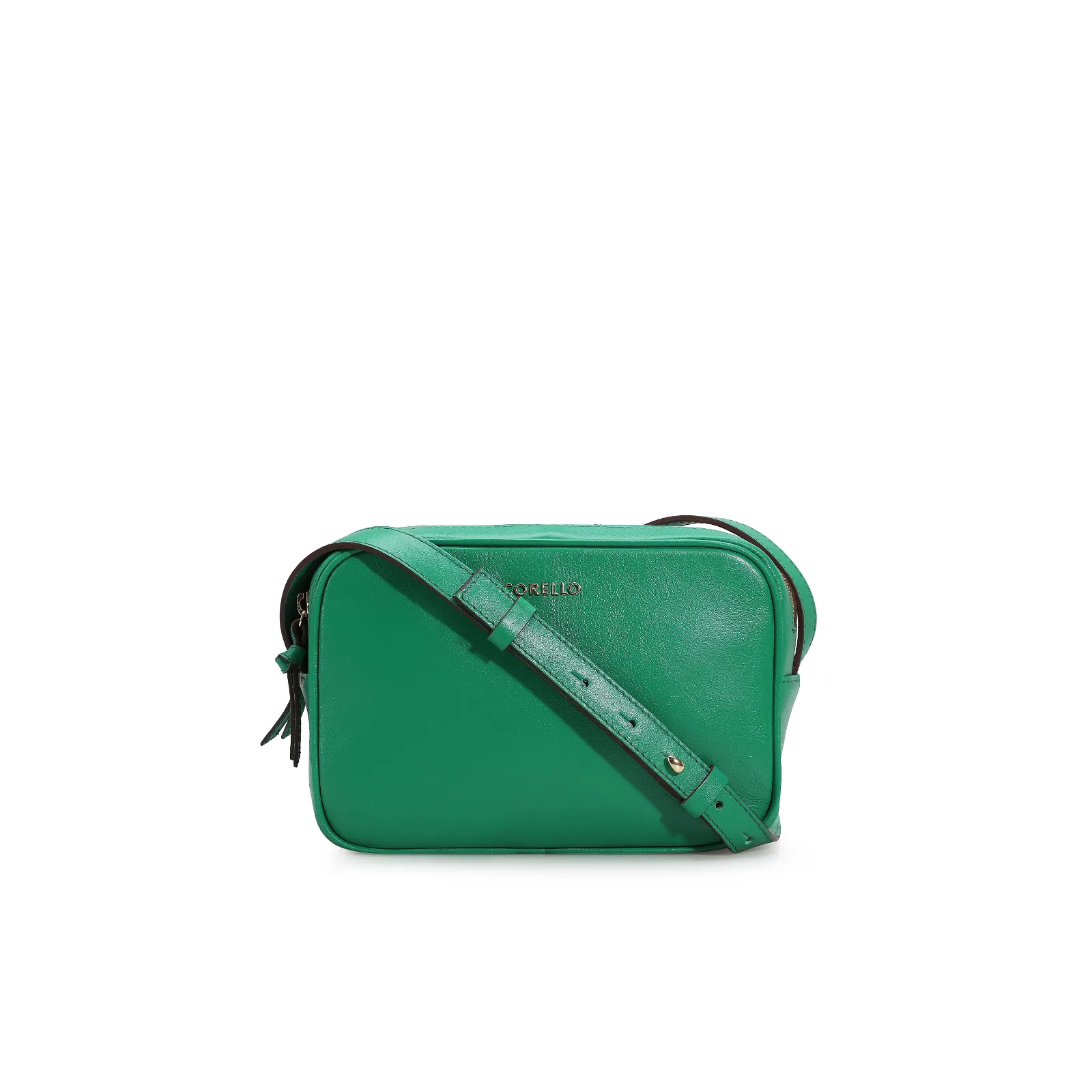Bolsa Transversal Couro Verde