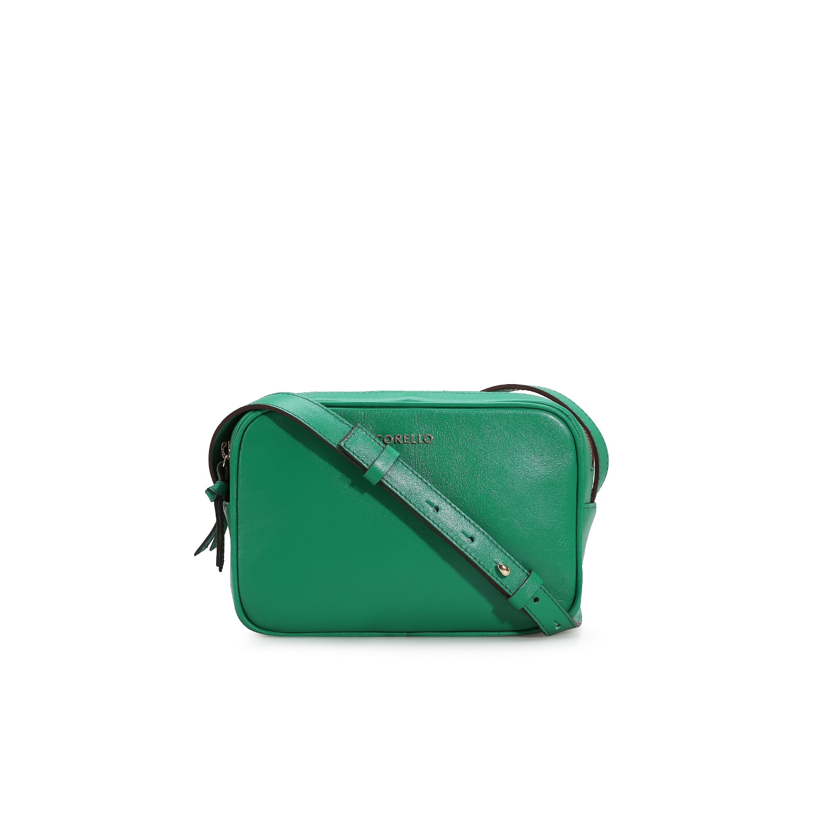 Bolsa Transversal Couro Verde