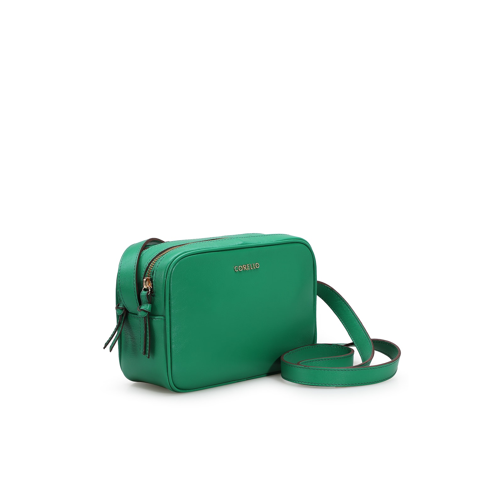 Bolsa Transversal Couro Verde