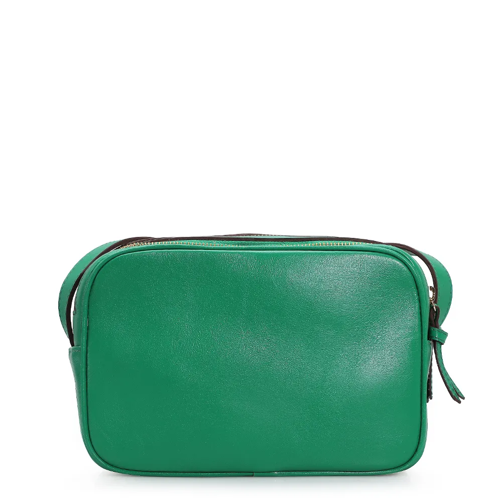 Bolsa Transversal Couro Verde - imagem 3