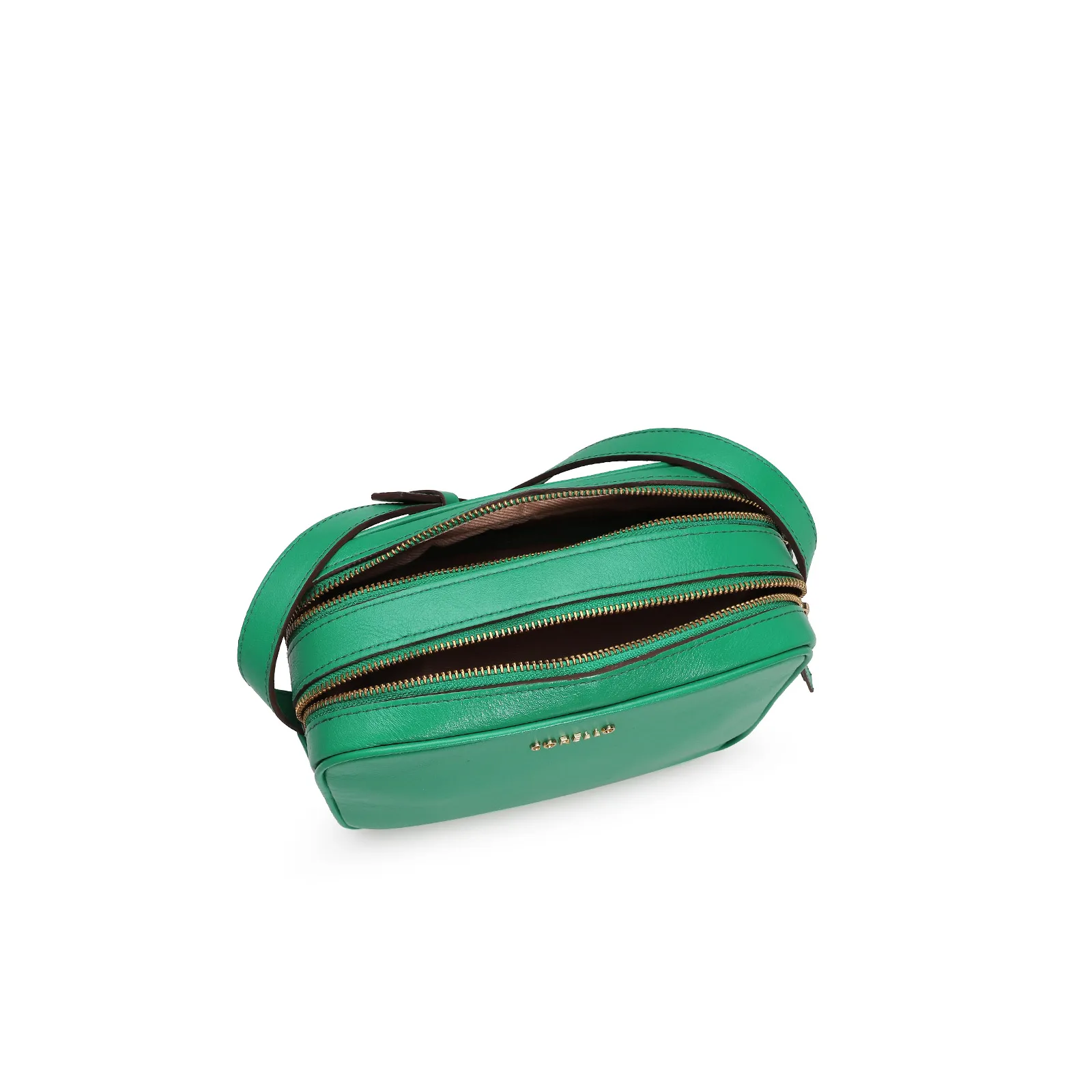 Bolsa Transversal Couro Verde