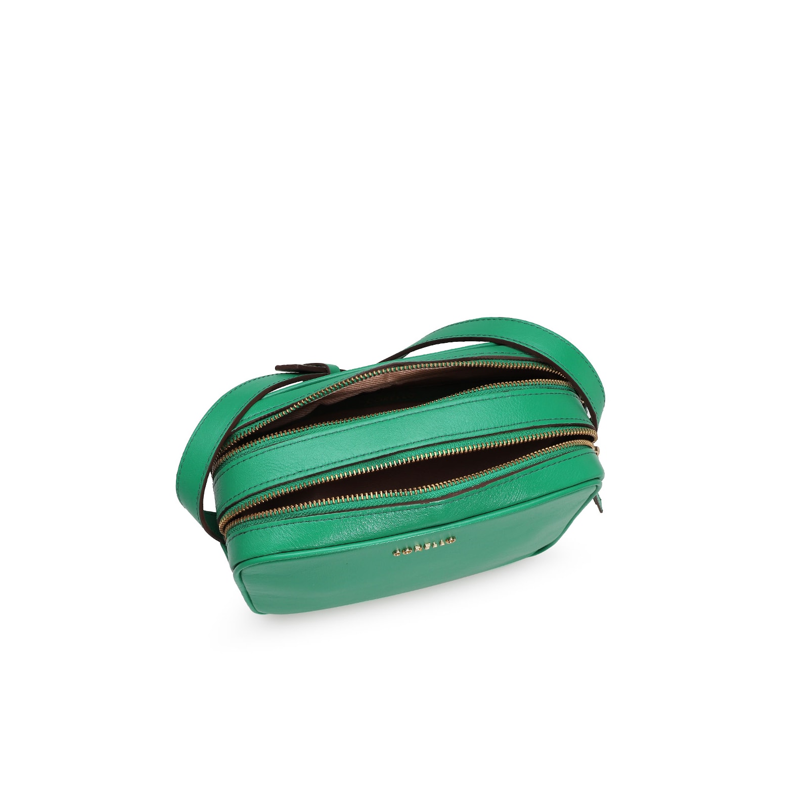 Bolsa Transversal Couro Verde