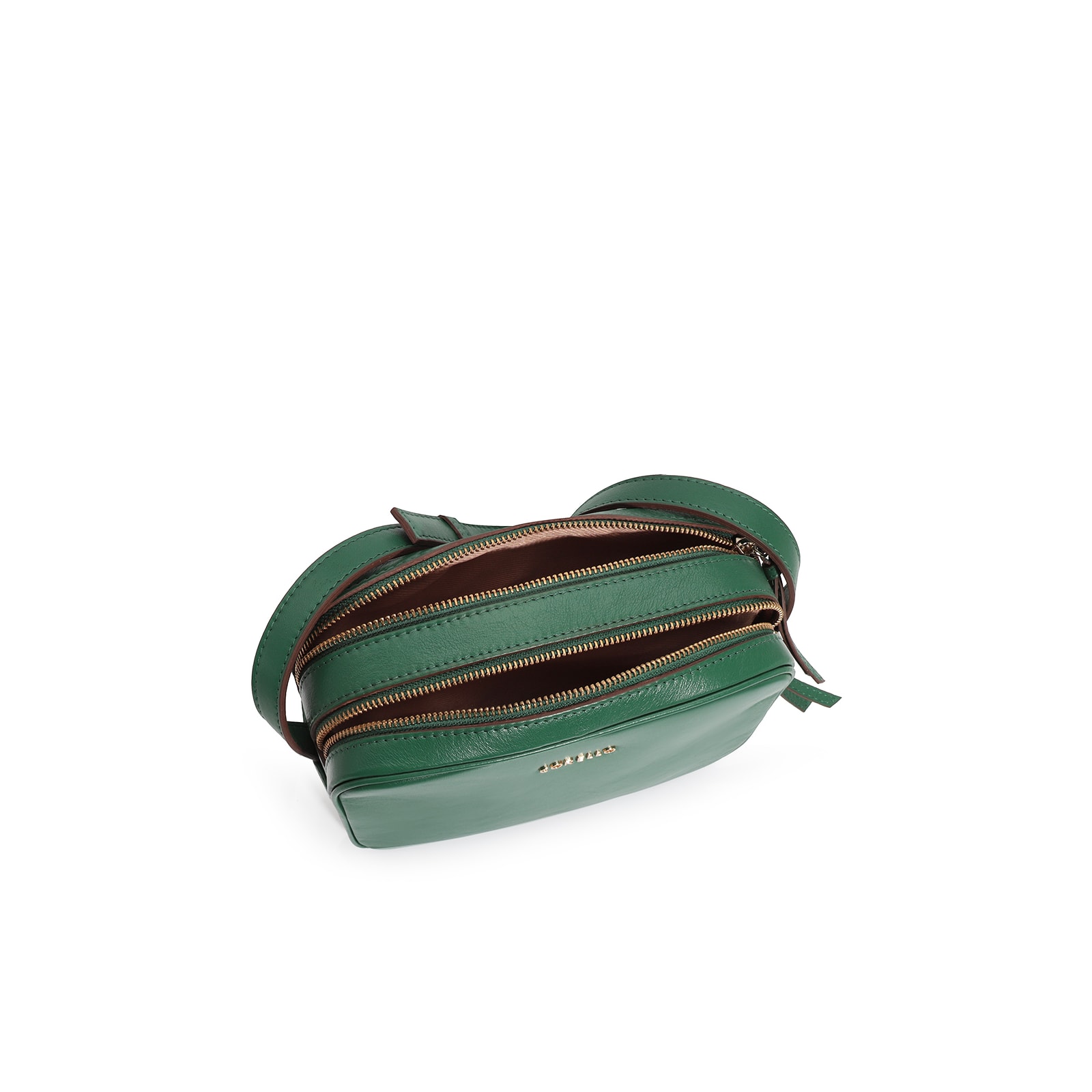 Bolsa Transversal Couro Verde
