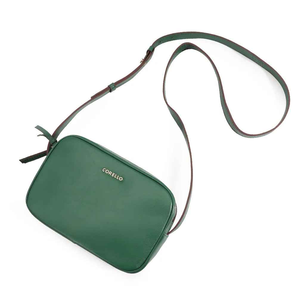 Bolsa Transversal Couro Verde - imagem 5