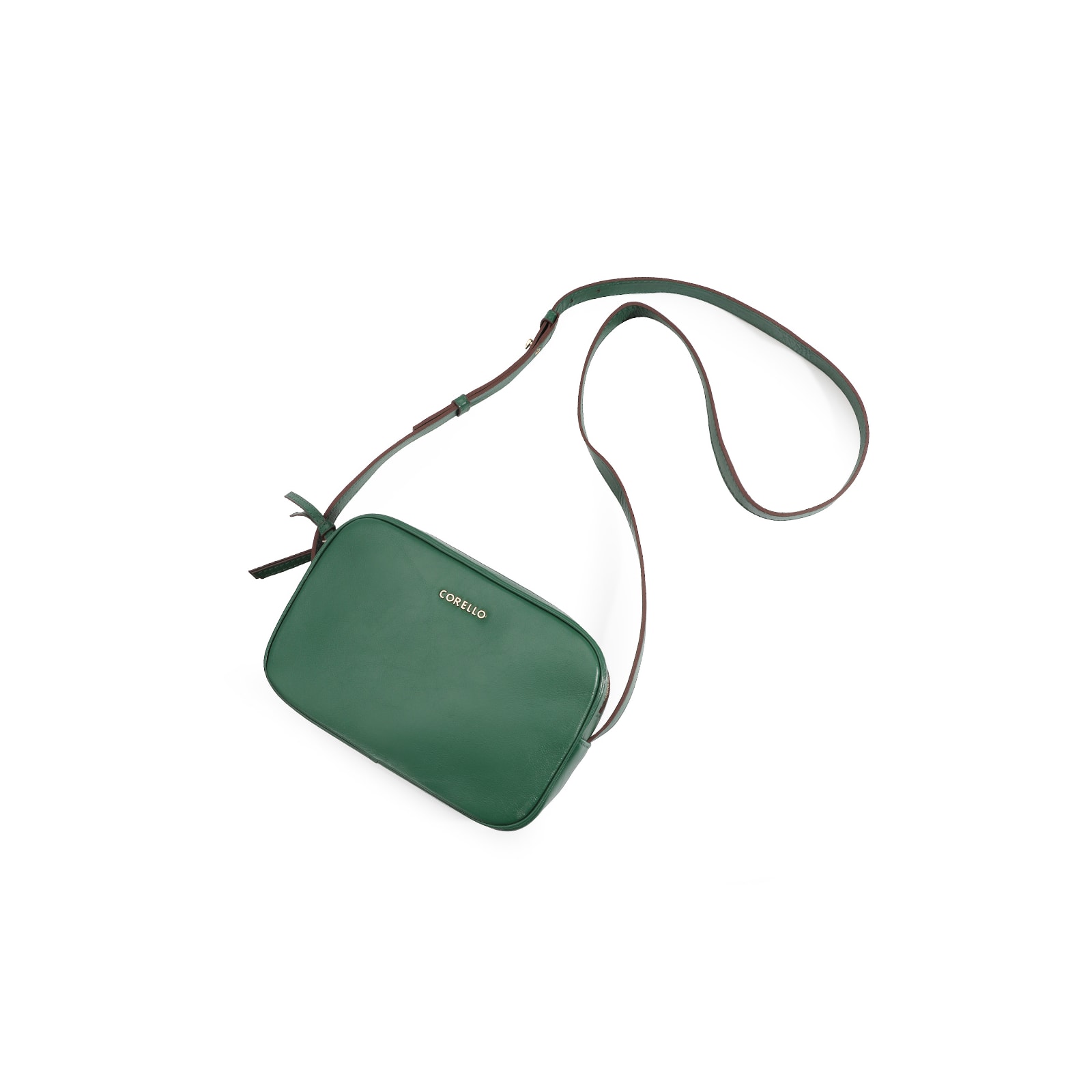 Bolsa Transversal Couro Verde