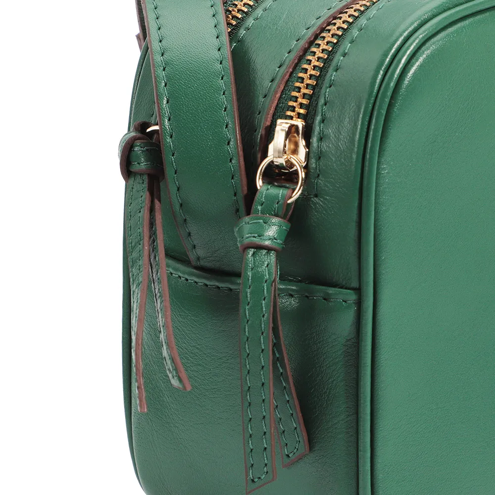 Bolsa Transversal Couro Verde - imagem 6