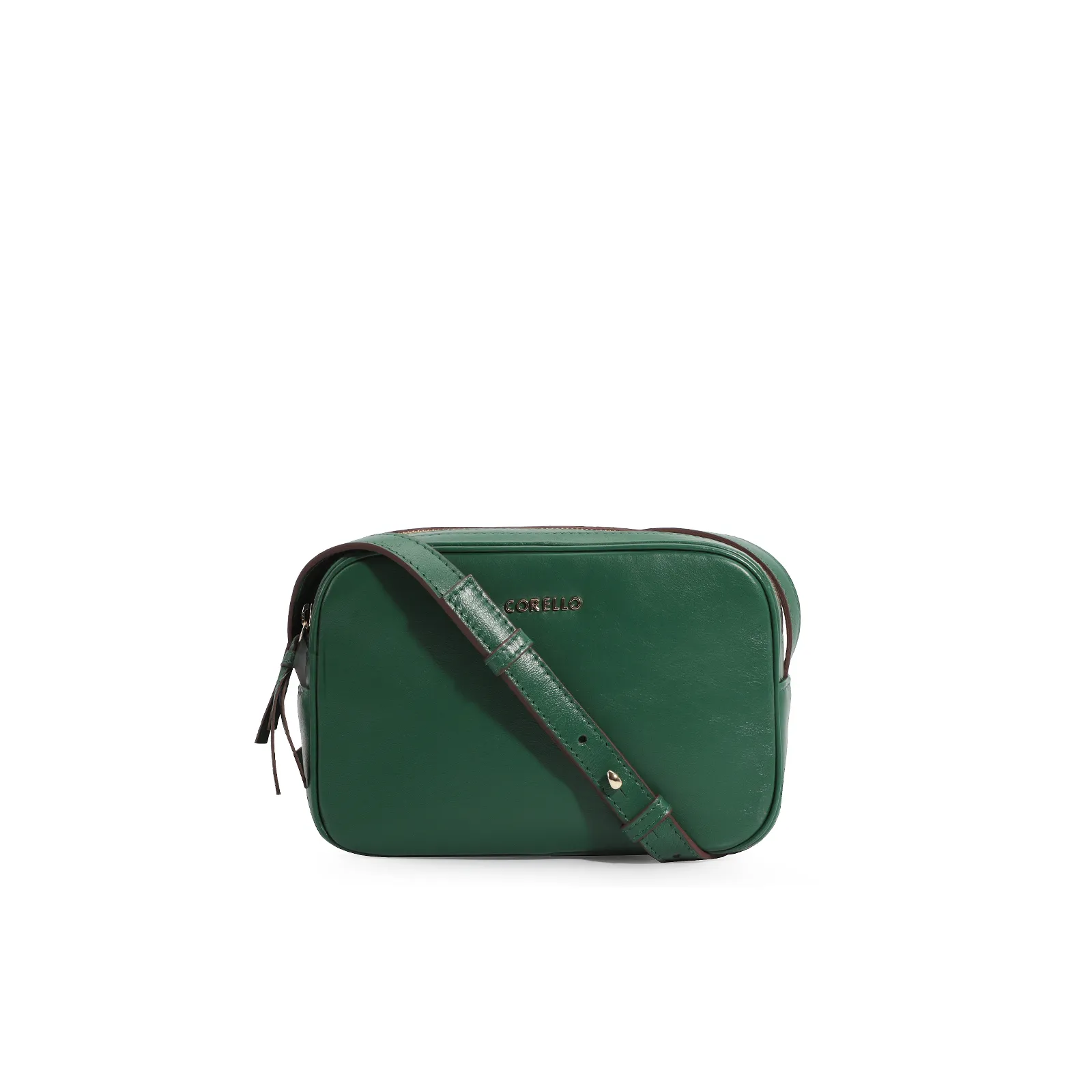 Bolsa Transversal Couro Verde