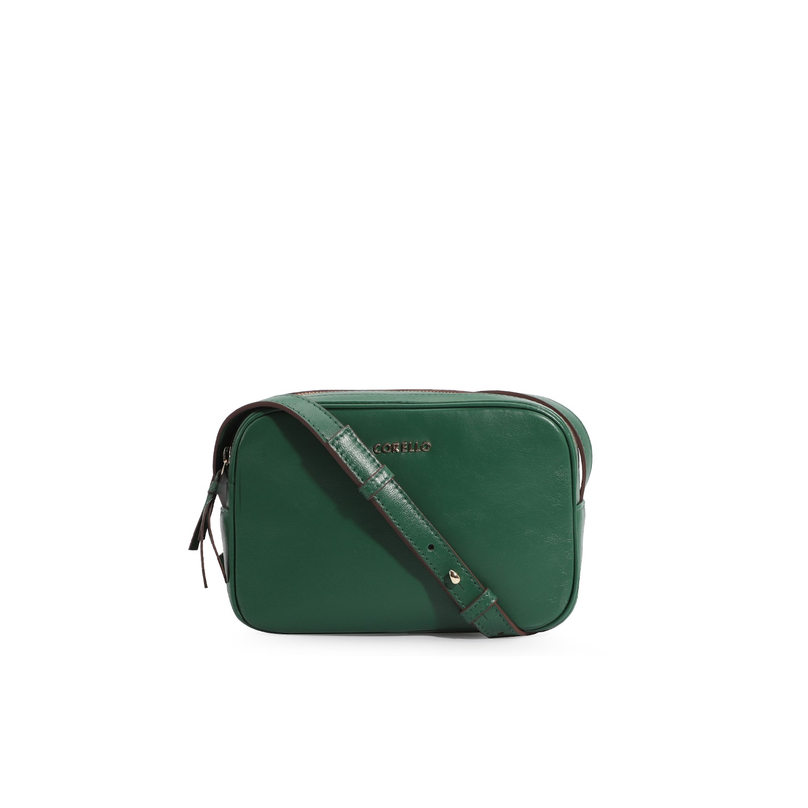 Bolsa Transversal Couro Verde
