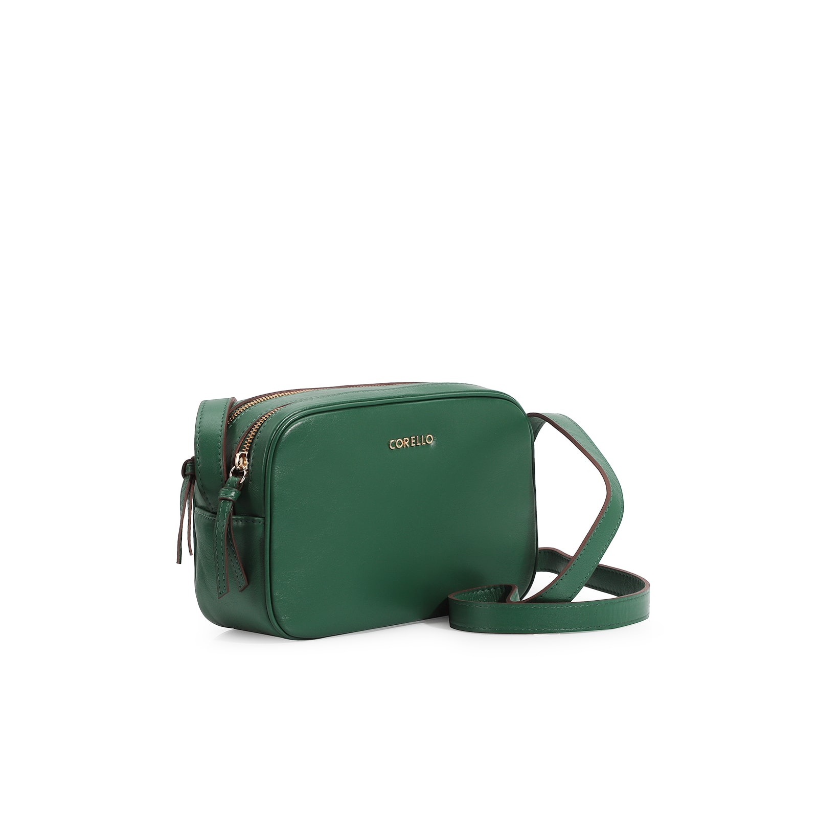 Bolsa Transversal Couro Verde