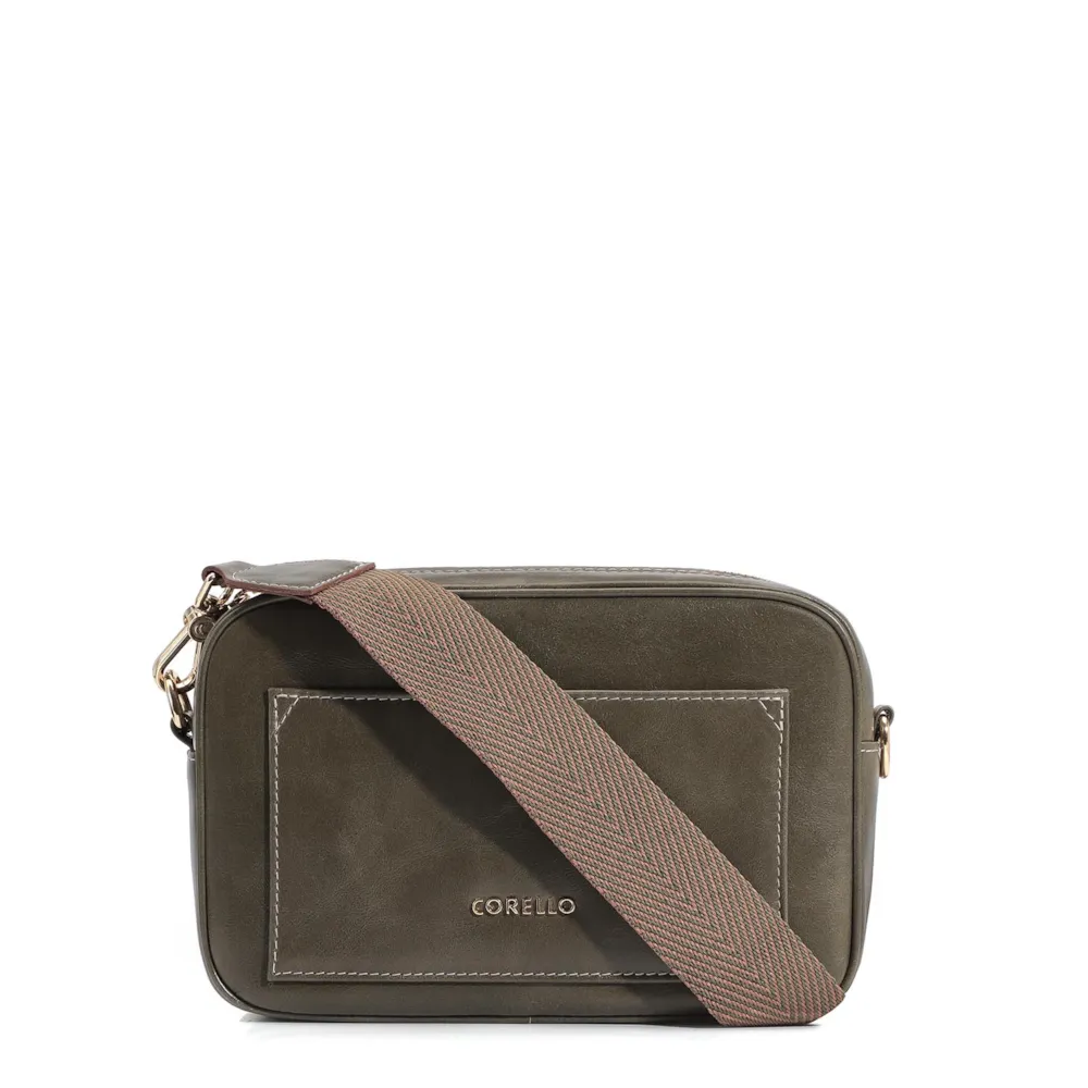 Bolsa Transversal Couro Verde