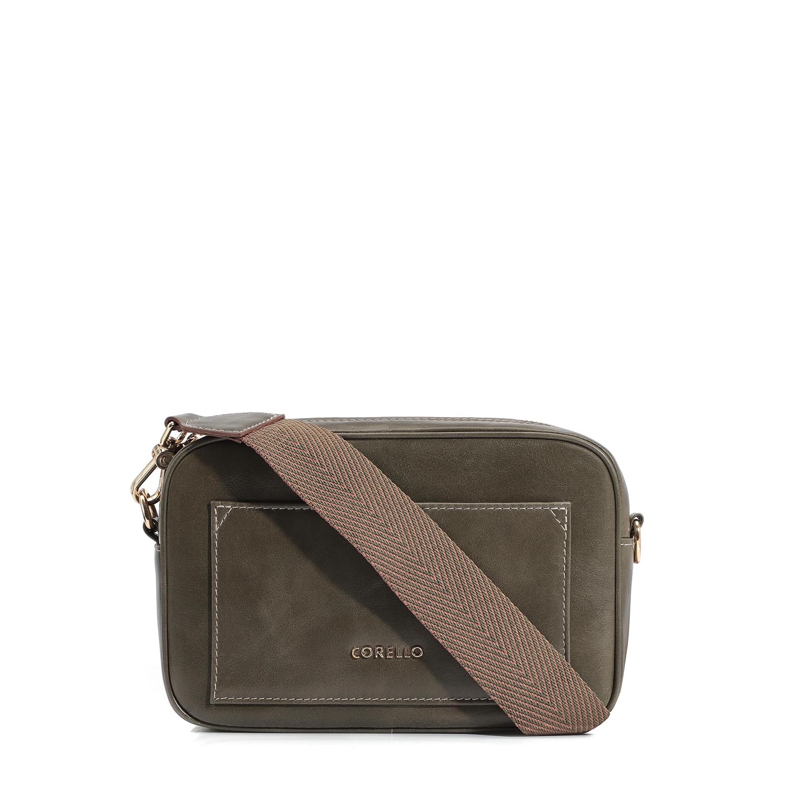Bolsa Transversal Couro Verde
